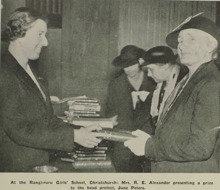 At the Rangi-ruru Girls' School, Christchurch, 1937
