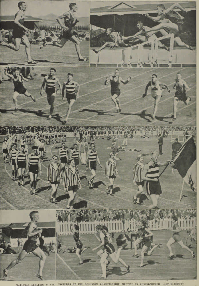 Dominion Championships held at Lancaster Park in Christchurch, 1938