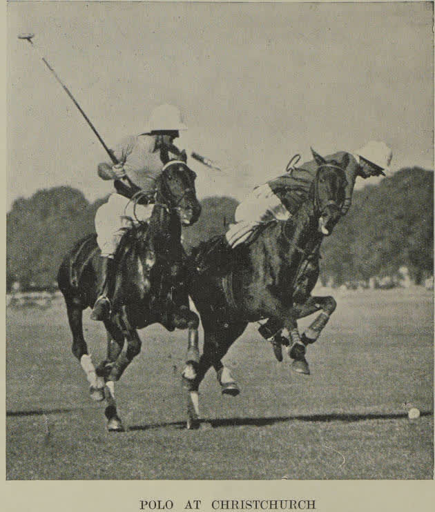 Polo at Christchurch: The Stead Cup match between Pareora A and Christchurch A, 1938