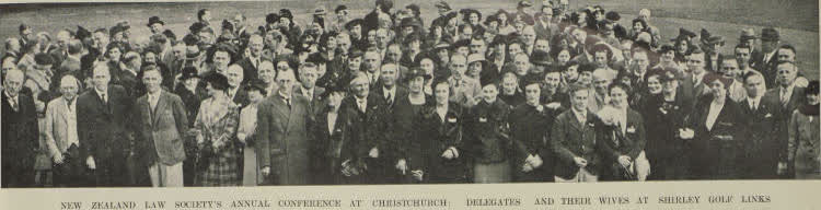 New Zealand Law Society's annual conference at Christchurch, 1938