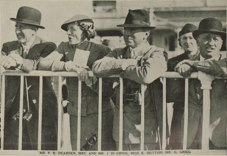 Race-goers at the Canterbury Jockey Club's horse races at Riccarton, 1938