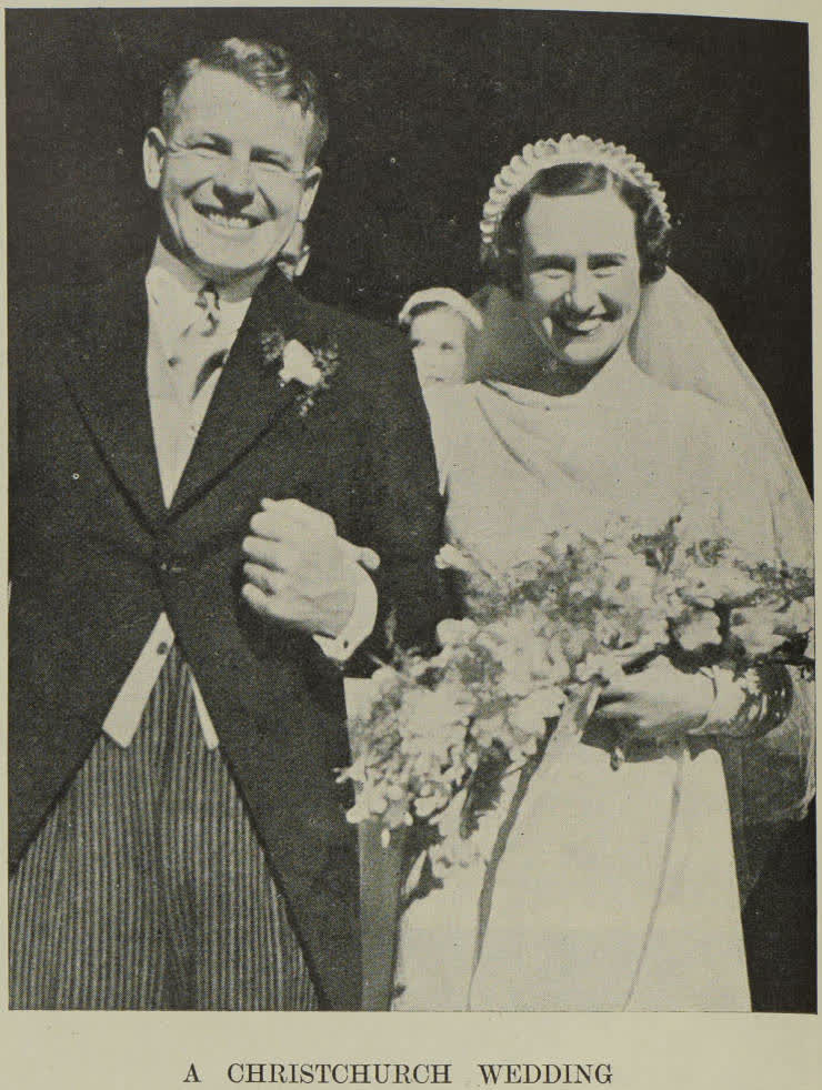 Wedding of Mr. Frank Jull and Miss Ena Fleetwood at Merivale, 1938