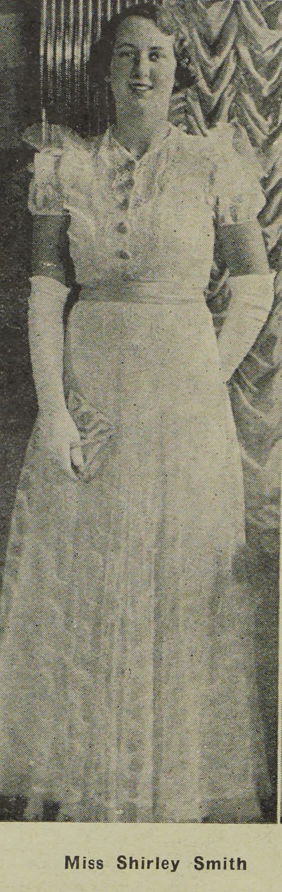 Miss Shirley Smith, 1938