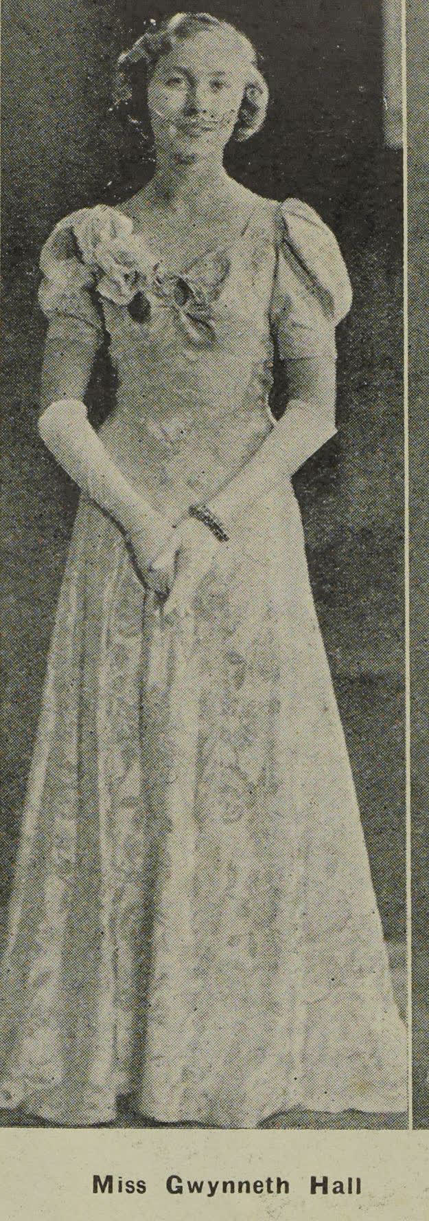 Miss Gwenyth Hall, 1938