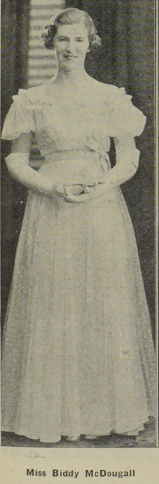 Miss Biddy MacDougall, 1938