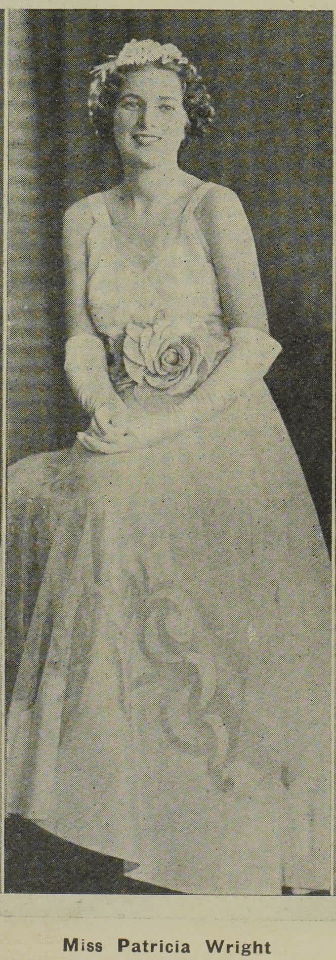 Miss Patricia Wright, 1938