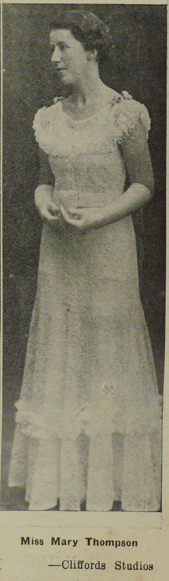 Miss Mary Thompson, 1938