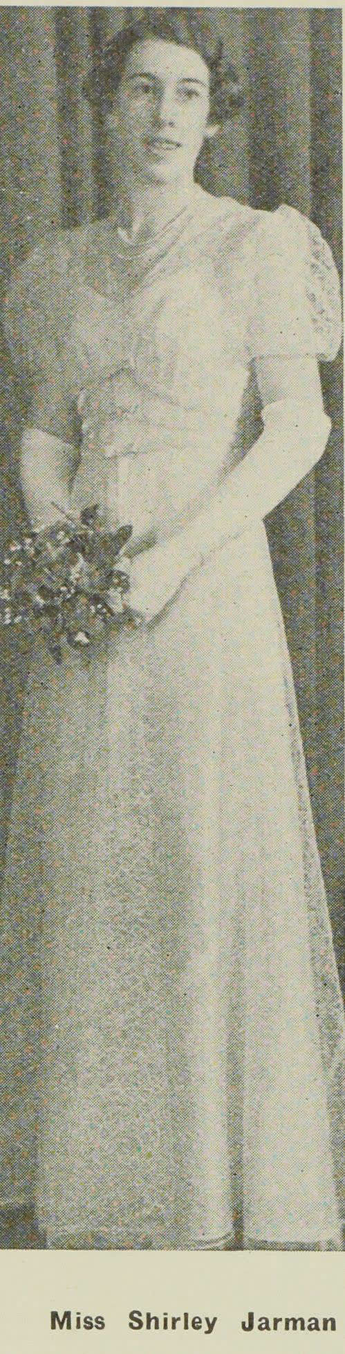 Miss Shirley Jarman, 1938