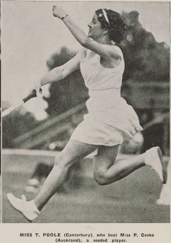 Miss L. Poole (Canterbury). who beat Miss P. Cooke (Auckland), a seeded player, 1939