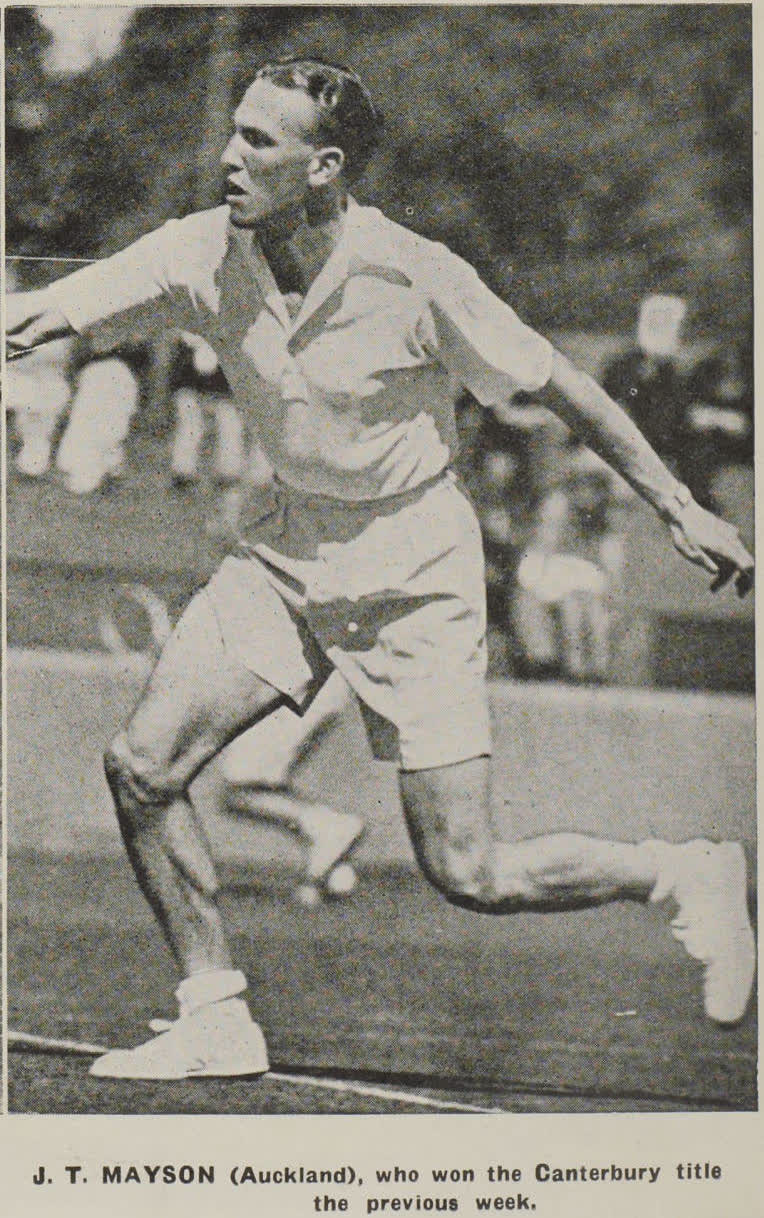J. T. Mayson (Auckland), who won the Canterbury title the previous week, 1939