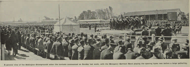 National brass band championships in Christchurch, 1939