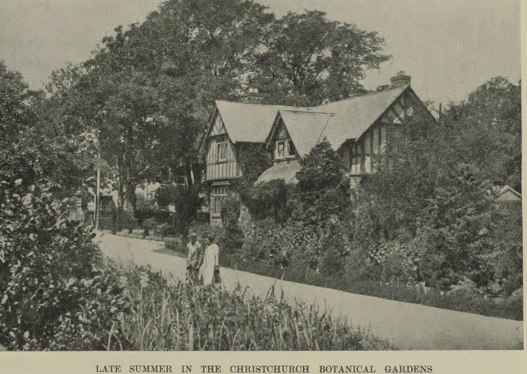 Late summer in the Christchurch botanical gardens, 1939