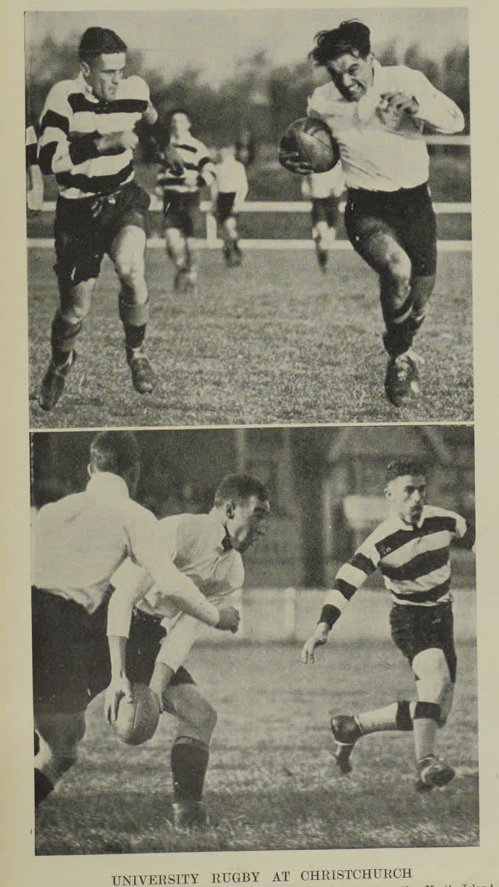 University rugby at Christchurch, 1939