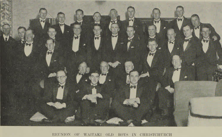 Reunion of Waitaki old boys in Christchurch, 1939