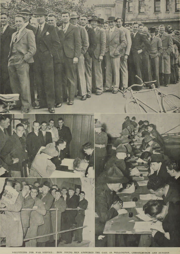 Volunteers for war service: how young men answered the call in Wellington, Christchurch and Dunedin, 1939