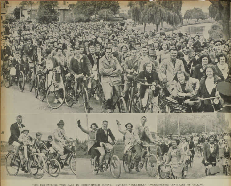 Over 9000 cyclists take part in Christchurch outing, 1939