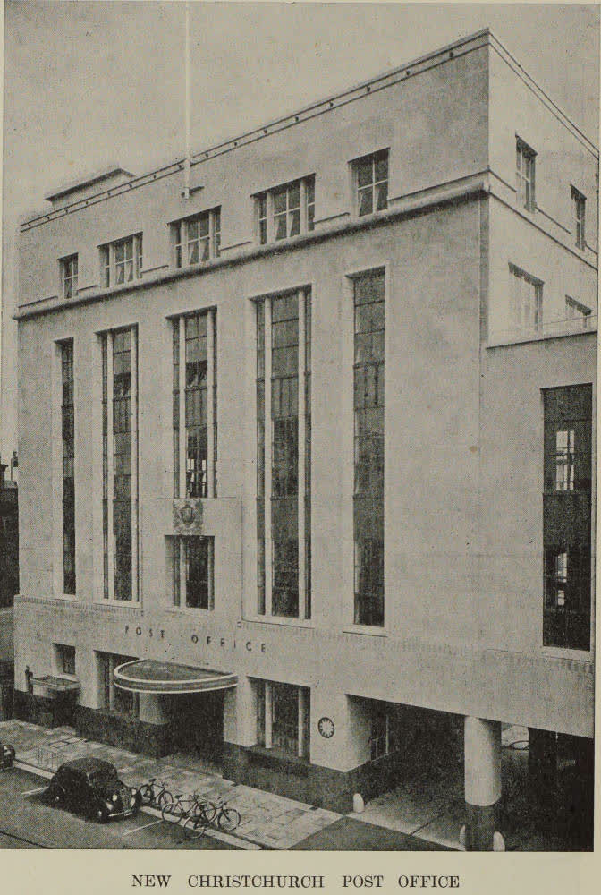 New Christchurch post office, 1941