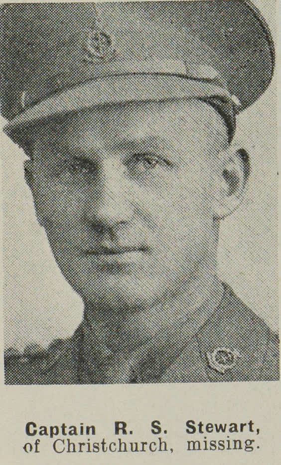 Captain R. S. Stewart, of Christchurch, missing, 1941