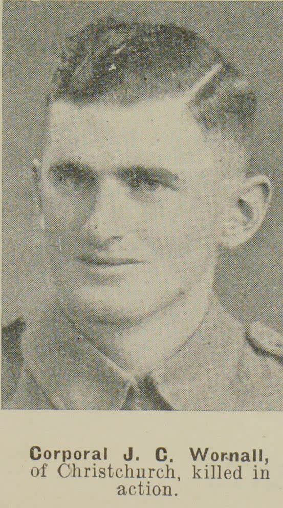 Corporal J. C. Wornall, of Christchurch, killed in action, 1941