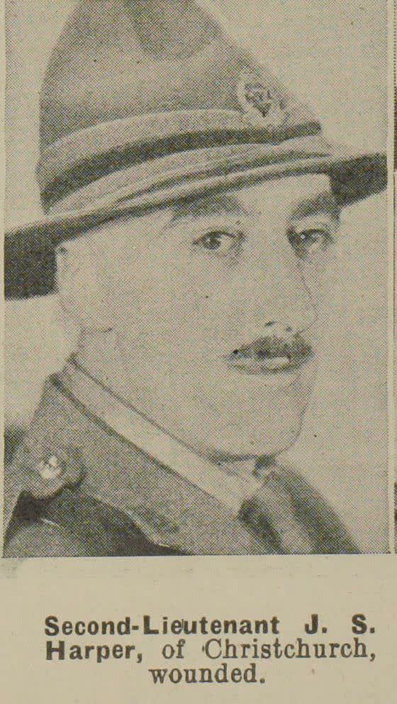 Second-Lieutenant J. S. Harper, of Christchurch, wounded, 1941