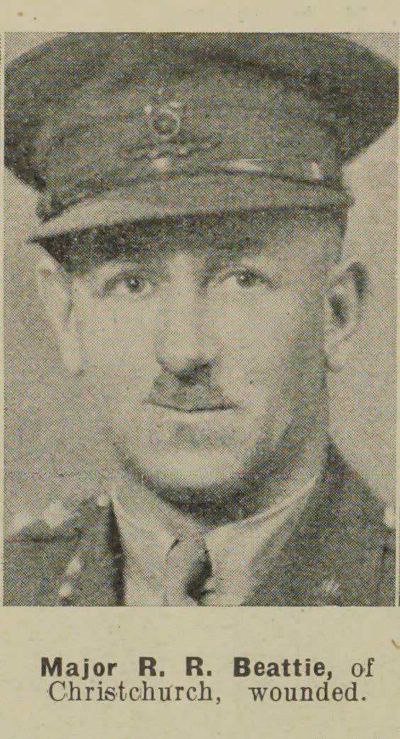 Major R. R. Beattie, of Christchurch, wounded, 1941