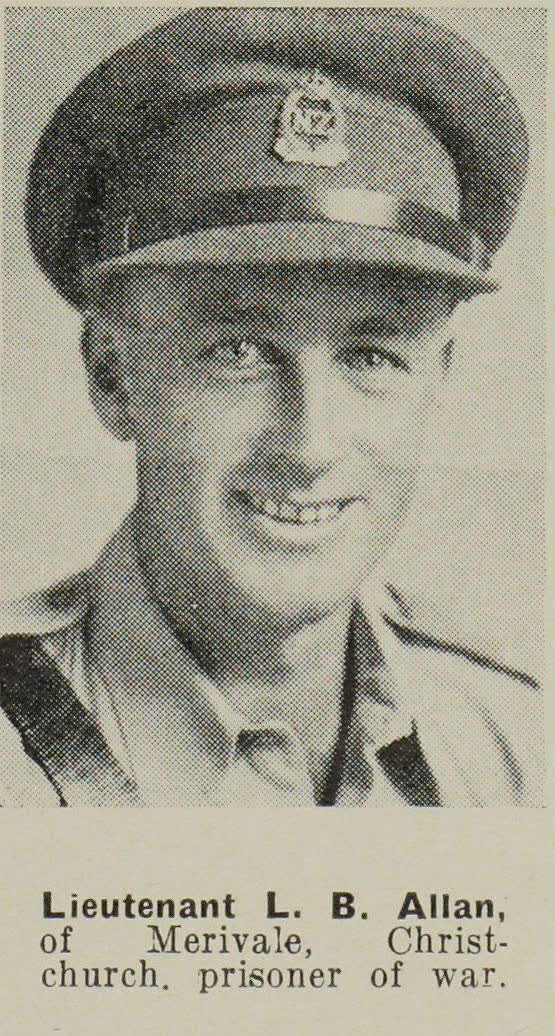 Lieutenant L. B. Allan, of Merivale, Christchurch, prisoner of war, 1942