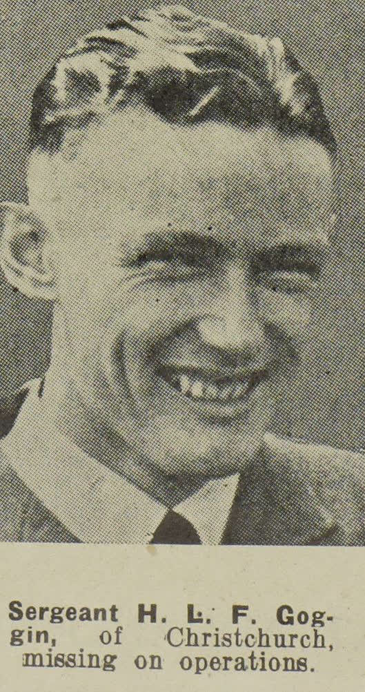 Sergeant H. L. F. Goggin, of Christchurch, missing on operations, 1943