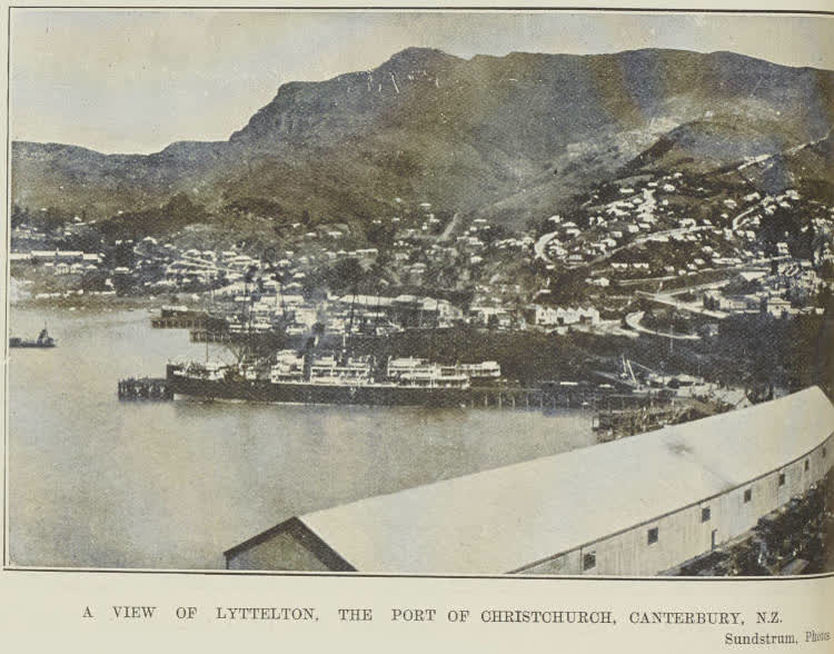 A view of Lyttelton, the port of Christchurch, Canterbury, N.Z., 1903