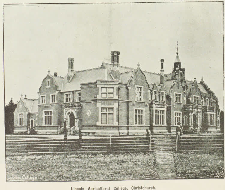 Lincoln Agricultural College in Christchurch, New Zealand, 1900