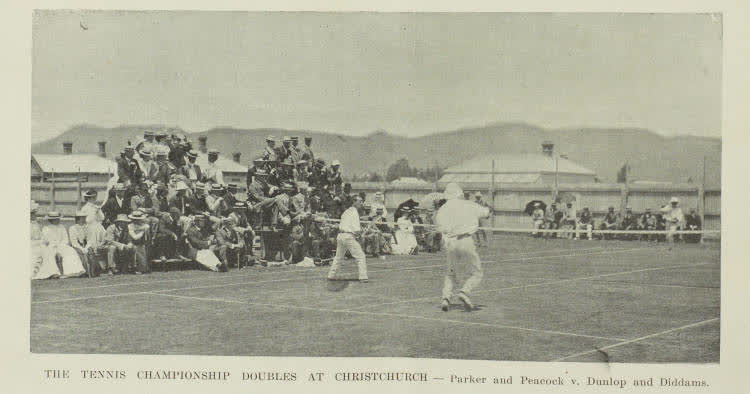 The Tennis Championship Doubles in Christchurch, 1901