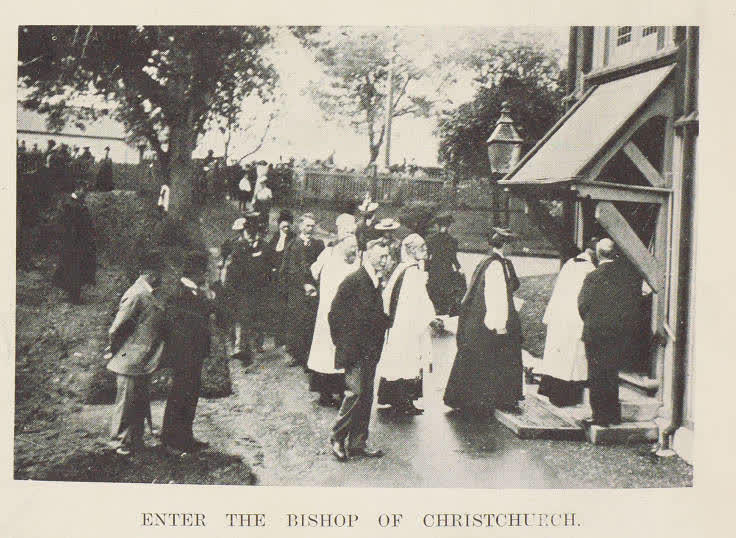 The arrival and consecration of Moore Richard Neligan, Bishop of Auckland, 1903