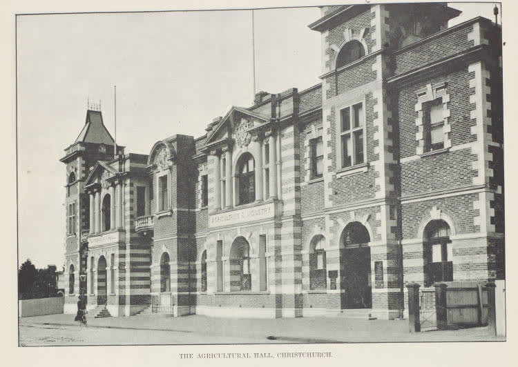 The agricultural hall, Christchurch, 1903