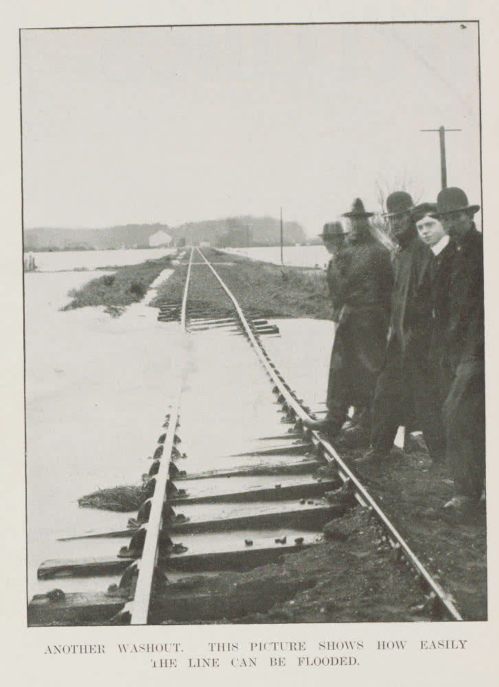 Fatal railway accident near Chaney’s Corner, on the Christchurch-Kaiapoi railway, 1905