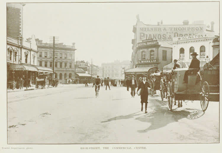 High-street, the commercial centre of Christchurch, 1906