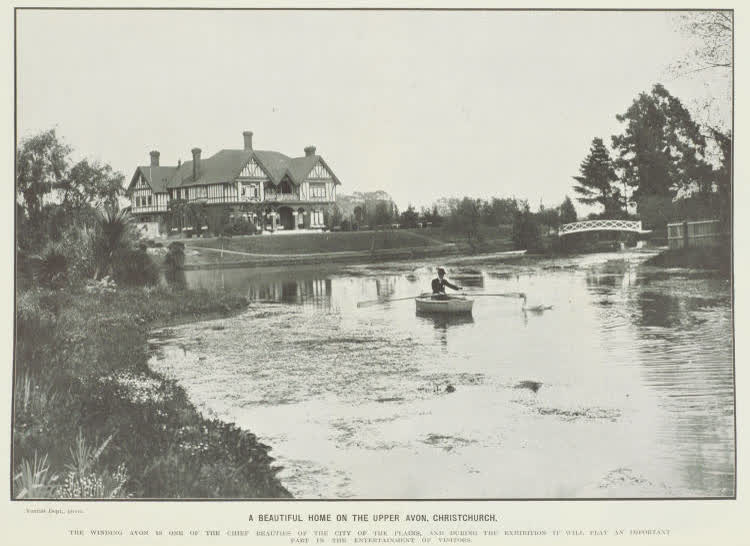 A beautiful home on the Upper Avon, Christchurch, 1906