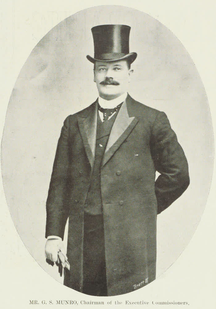 Mr G S Munro, chairman of the executive commissioners, 1906