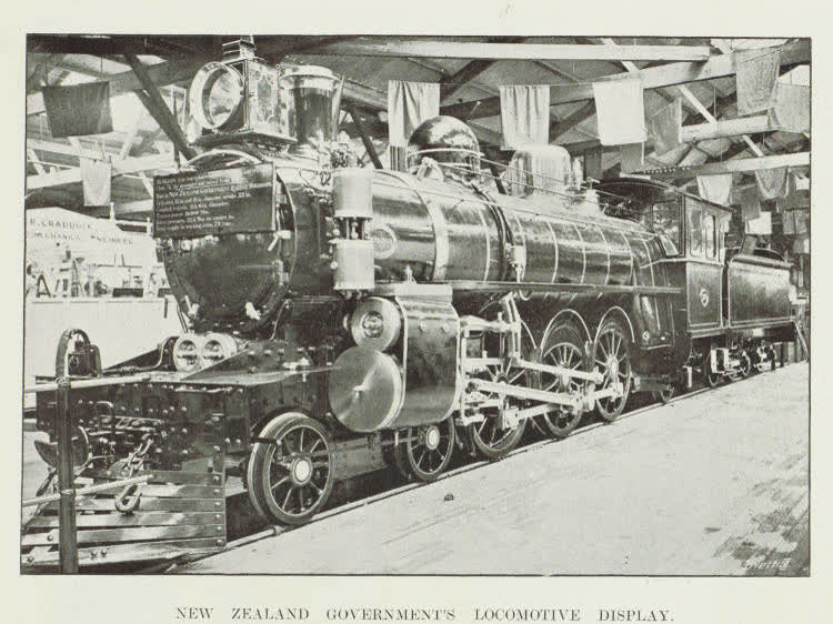 New Zealand Government's locomotive display, 1906