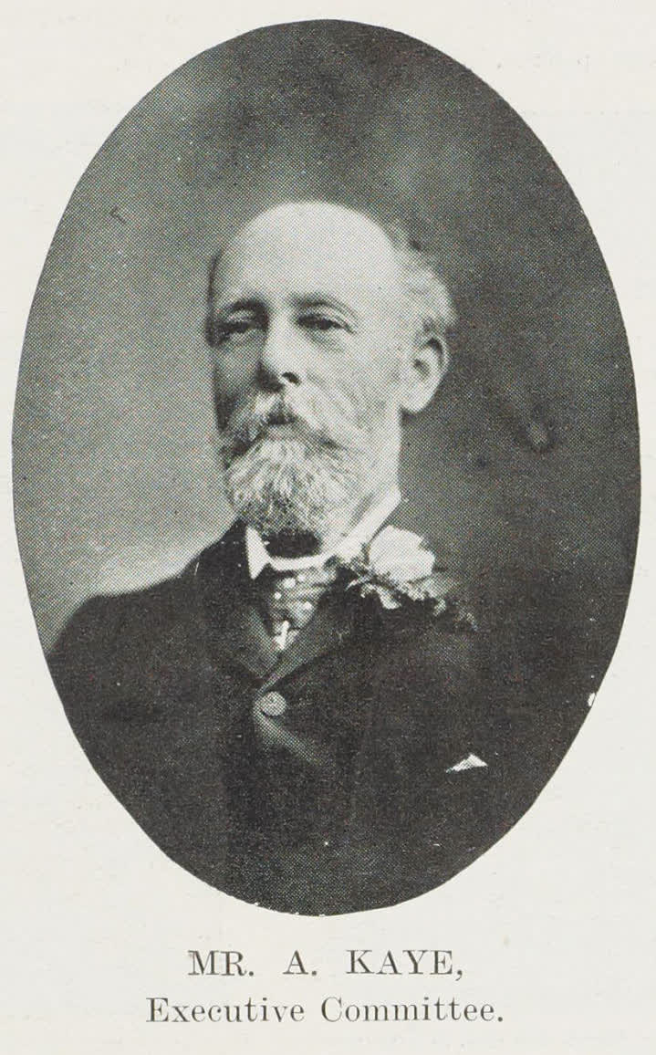 Mr A Kaye, Executive Committee, 1906