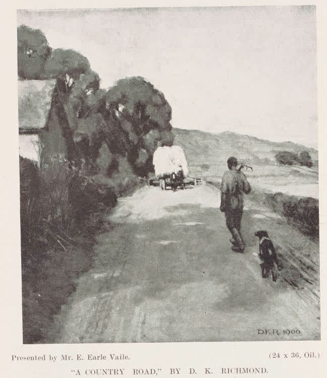 A country road, by D. K. Richmond, 1907