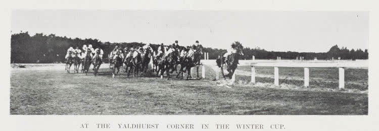 At the Yaldhurst corner in the winter cup, 1907