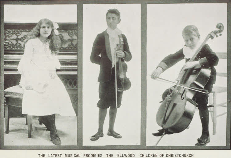 The latest musical prodigies - the Ellwood children of Christchurch, 1910