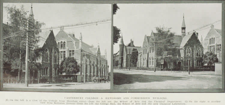 Canterbury college - a handsome and commodious building, 1910