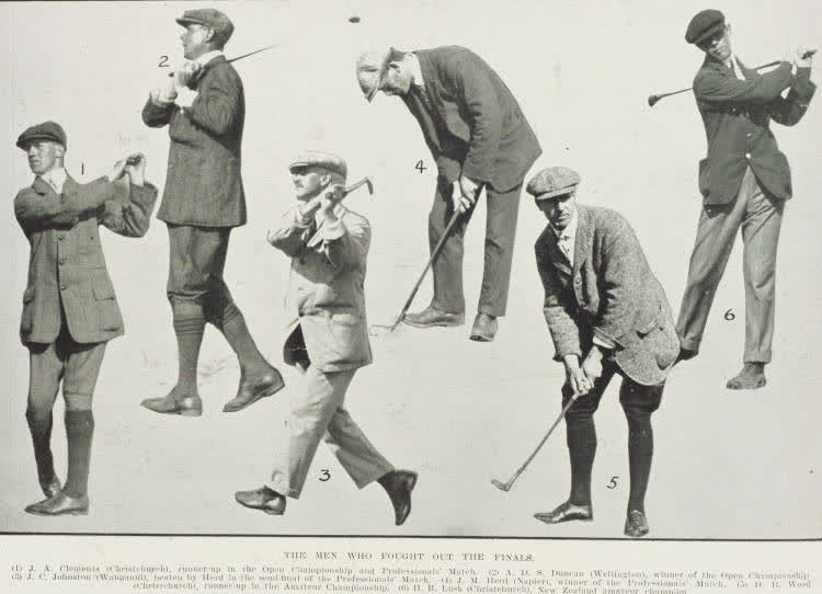The men who fought out the finals, 1910