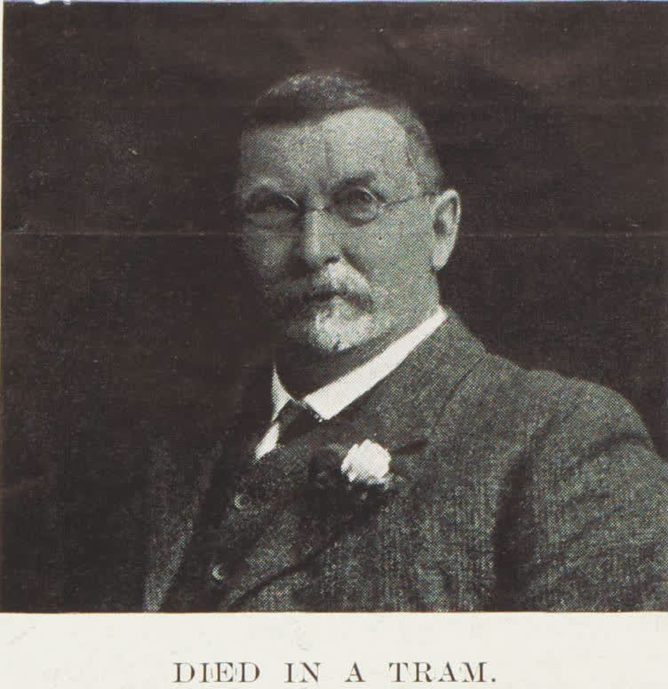 Died in a tram, 1910