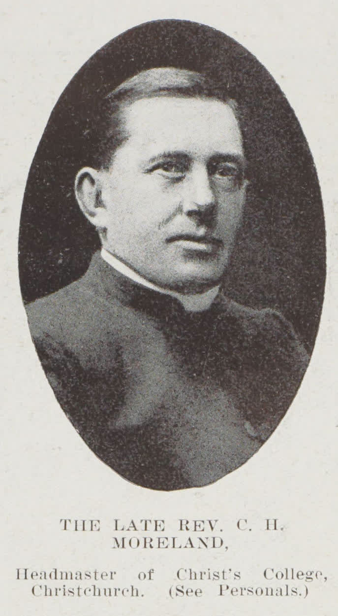The late Rev. C.H. Moreland, 1912