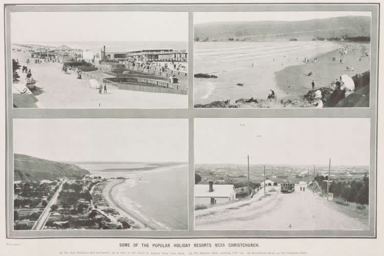 Some of the popular holiday resorts near Christchurch, 1912