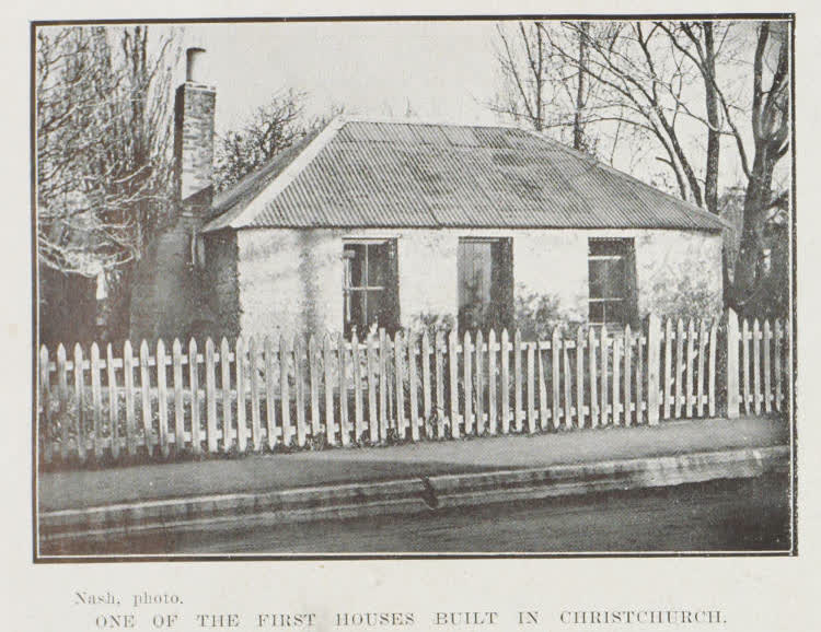 One of the first houses built in Christchurch, 1912