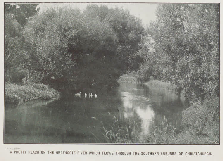 A pretty reach on the Heathcote River which flows through the southern suburbs of Christchurch, 1912