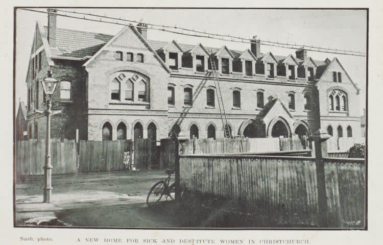 A new home for sick and destitute women in Christchurch, 1912