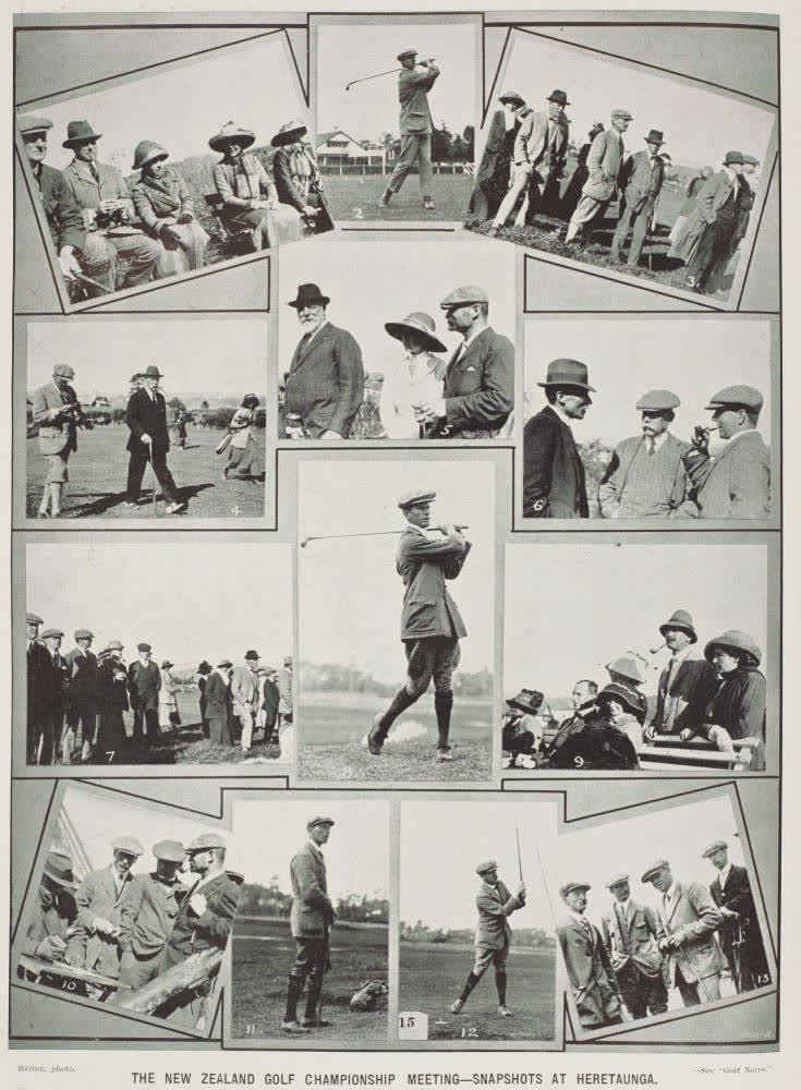 The New Zealand Golf Championship meeting - snapshots at Heretaunga, 1912